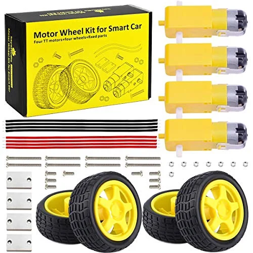 Projects & Craft DC Motor With Wheels Kit