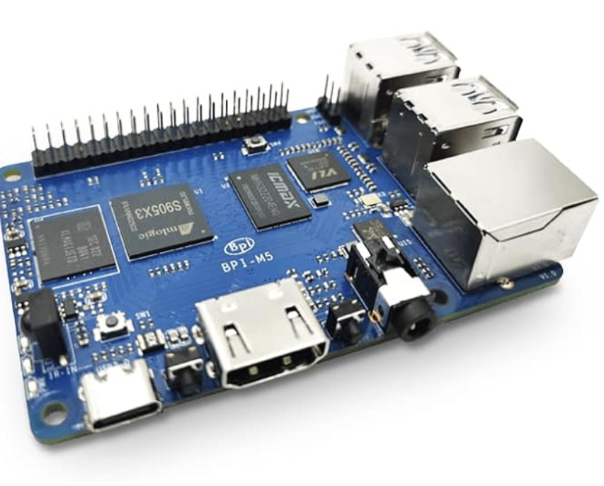 Banana Pi BPI-M5 (Amlogic S905X3, 4GB RAM) – Quad-Core ARM Cortex-A55 Single Board Computer
