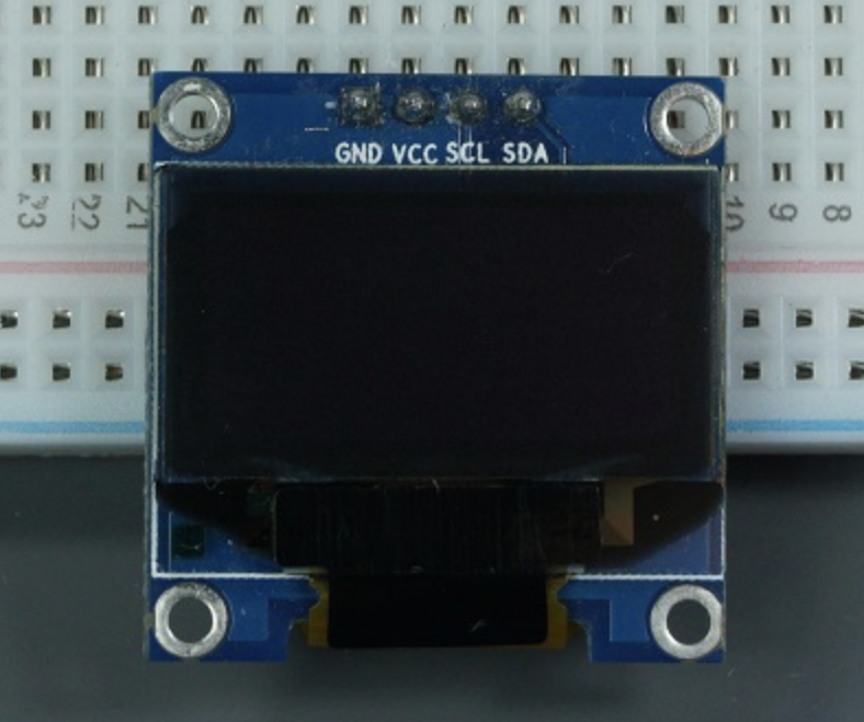0.96 Inch OLED I2C Display Module (SSD1306, 128×64) | White/Blue Screen for Arduino, ESP32 & Raspberry Pi