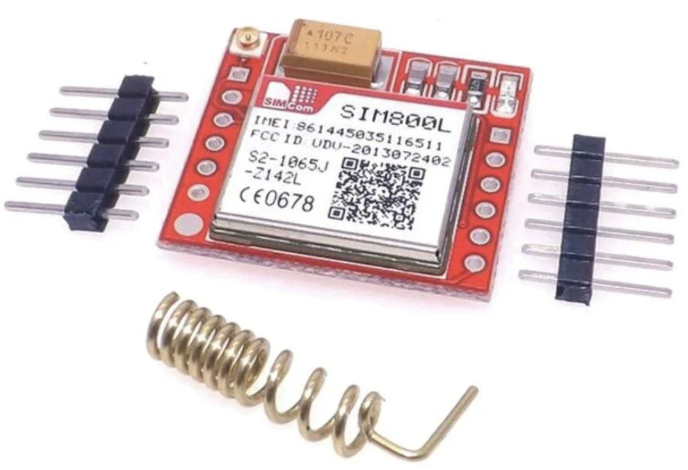 SIM800L GSM/GPRS Module with Antenna | Quad-Band SMS, Call & IoT Module for Arduino, ESP32 & Raspberry Pi